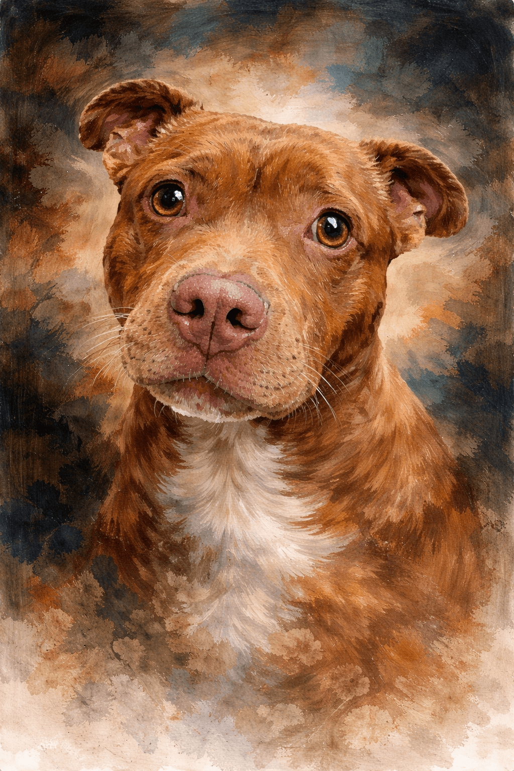 Oil Painting pet portrait preview